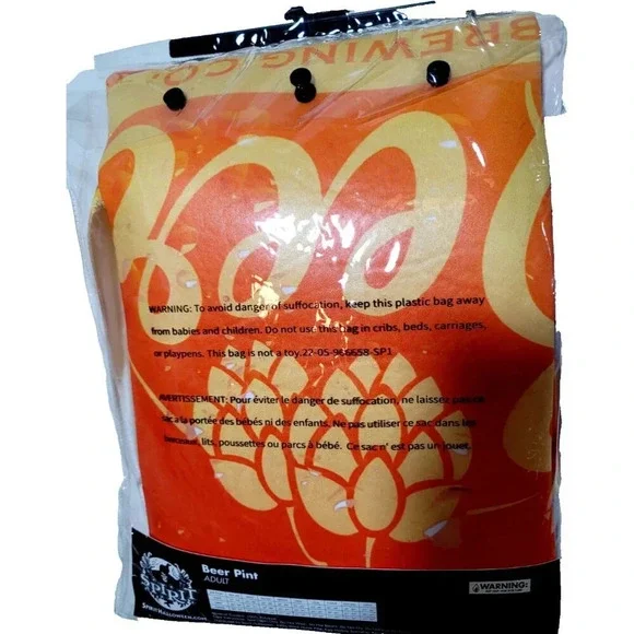 Spirit Beer Pint Adult Costume OS Fits Most Halloween Party Funny Costume Fun - Picture 2 of 4